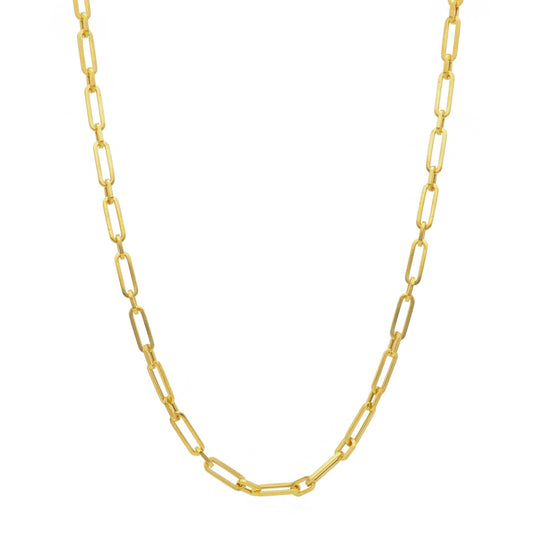 Girocollo Girocollo in oro giallo a maglia paper link - Gioielli Pavan