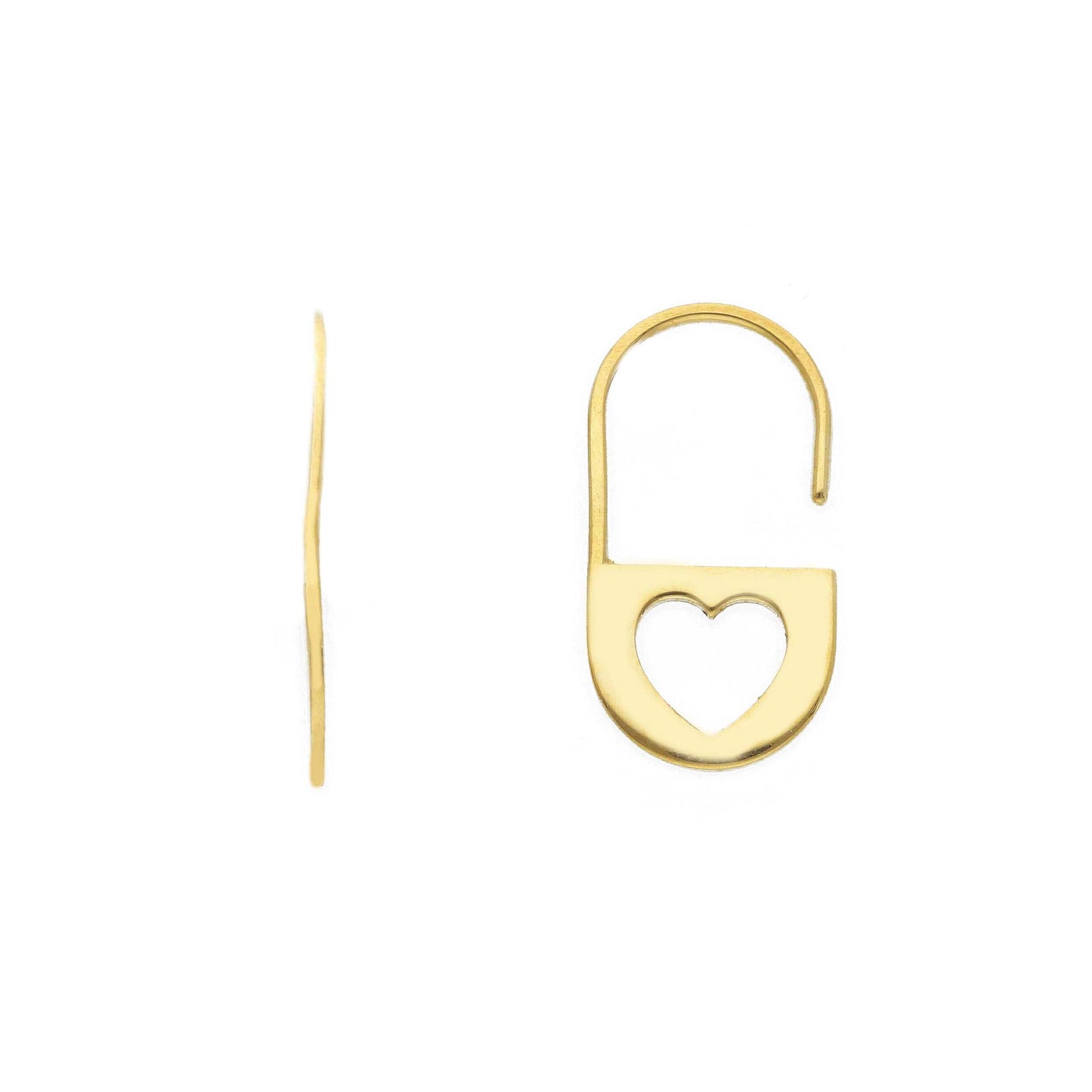 Orecchini Orecchini in oro con amino e cuore traforato - Gioielli Pavan