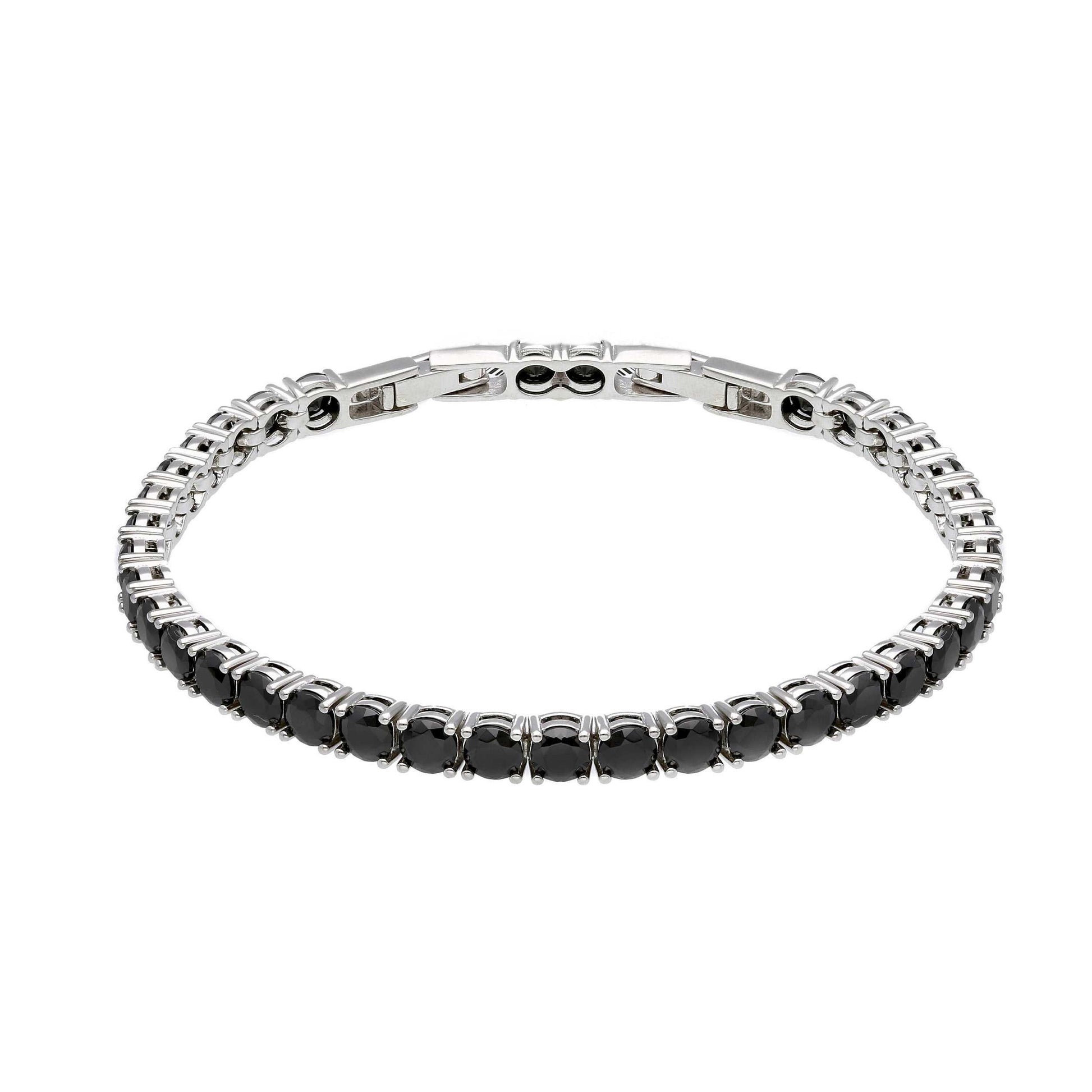 Bracciale Bracciale tennis in argento con zirconi neri - articolo con varianti - Gioielli Pavan