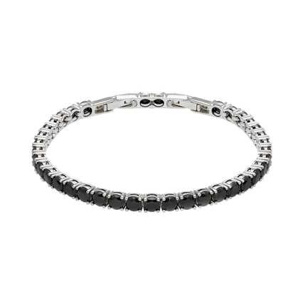Bracciale Bracciale tennis in argento con zirconi neri - articolo con varianti - Gioielli Pavan
