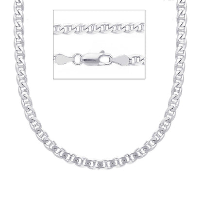 Catene Catena a Girocollo in Argento 925 – Maglia Traversino 60 cm - Gioielli Pavan