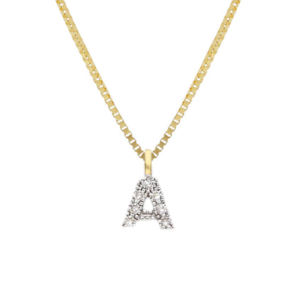 Girocollo Girocollo in oro con iniziale con diamanti - Articolo con varianti - Gioielli Pavan