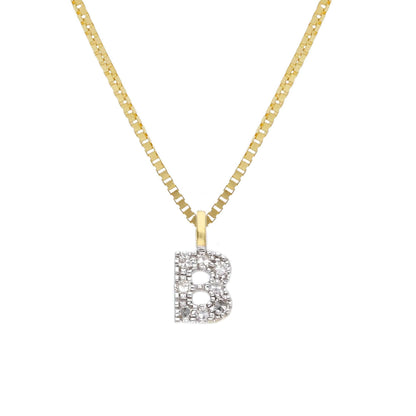 Girocollo Girocollo in oro con iniziale con diamanti - Articolo con varianti - Gioielli Pavan