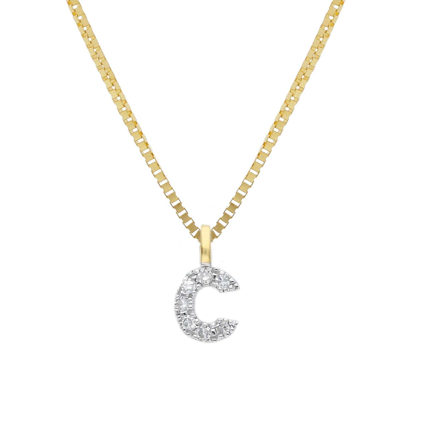 Girocollo Girocollo in oro con iniziale con diamanti - Articolo con varianti - Gioielli Pavan