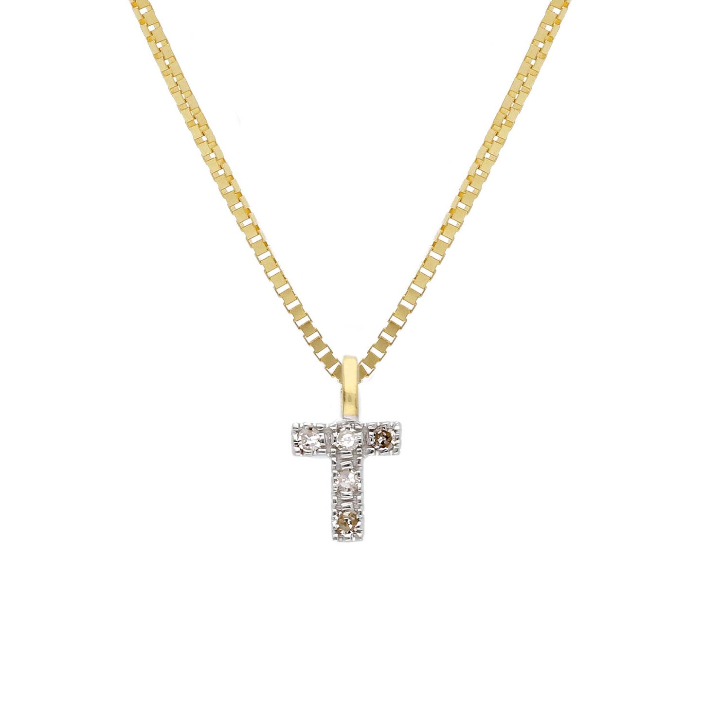 Girocollo Girocollo in oro con iniziale con diamanti - Articolo con varianti - Gioielli Pavan