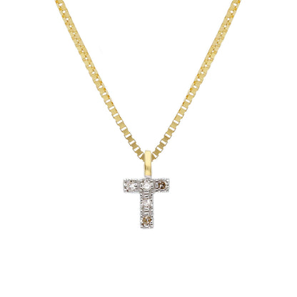 Girocollo Girocollo in oro con iniziale con diamanti - Articolo con varianti - Gioielli Pavan