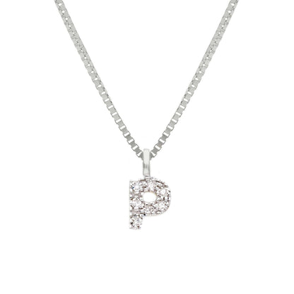 Girocollo Girocollo in oro con iniziale con diamanti - Articolo con varianti - Gioielli Pavan