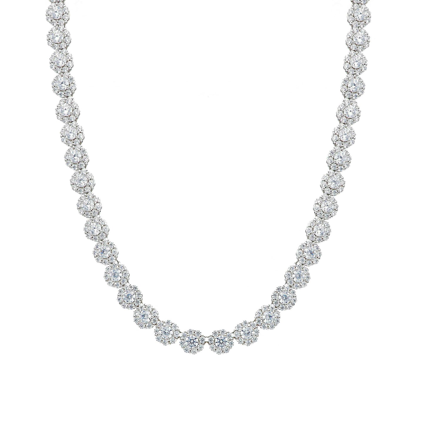 Girocollo Girocollo in argento tennis con zirconi a pavé - Articolo con varianti - Gioielli Pavan
