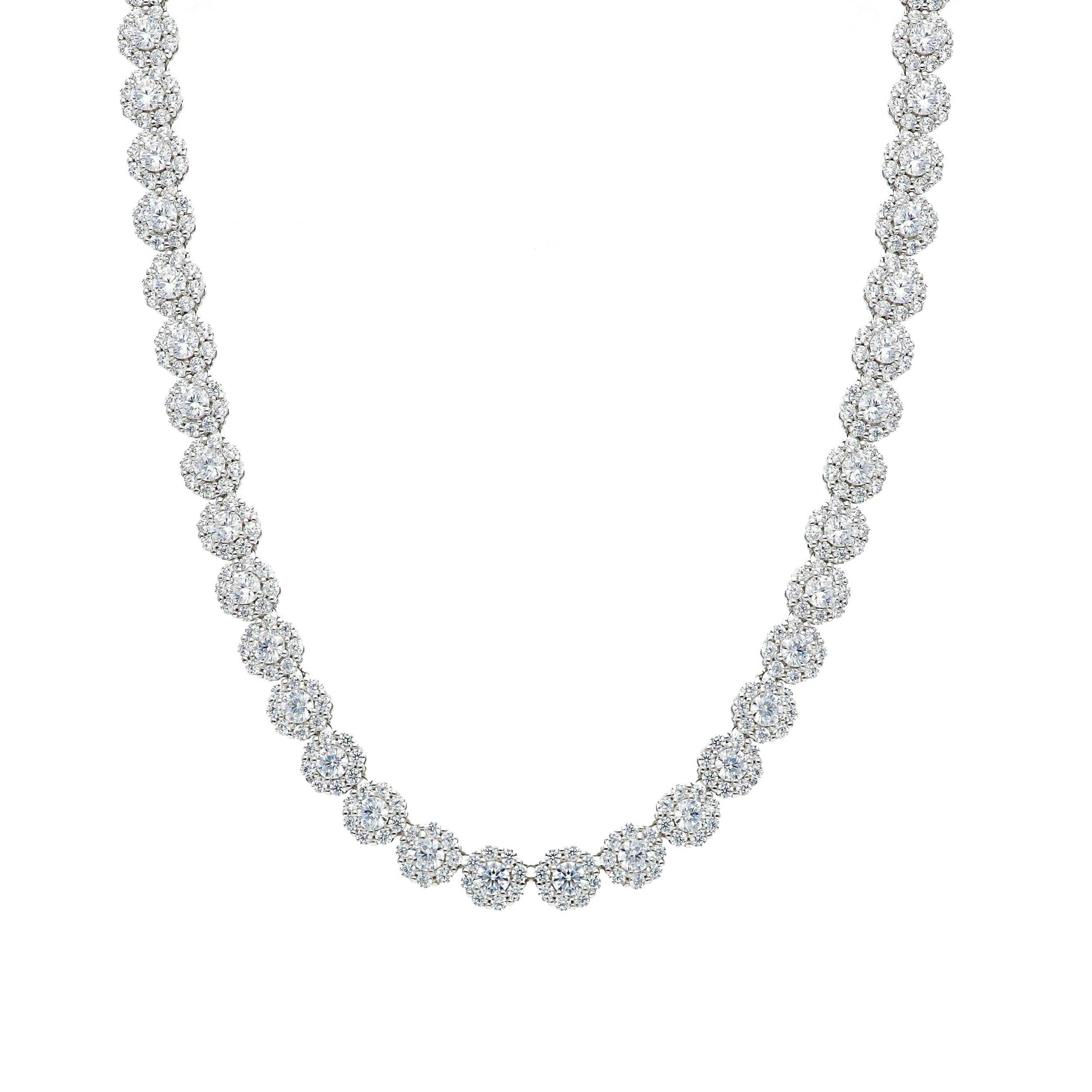 Girocollo Girocollo in argento tennis con zirconi a pavé - Articolo con varianti - Gioielli Pavan
