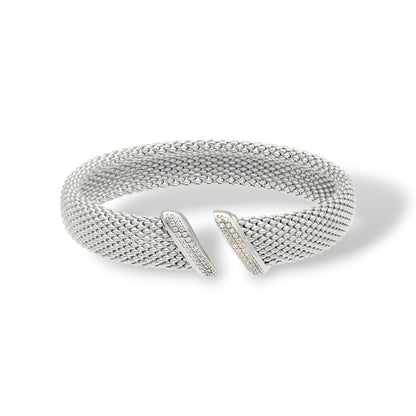 Bracciale Bracciale in argento a fascia aperto maglia a chicco - Articolo con varianti - Gioielli Pavan