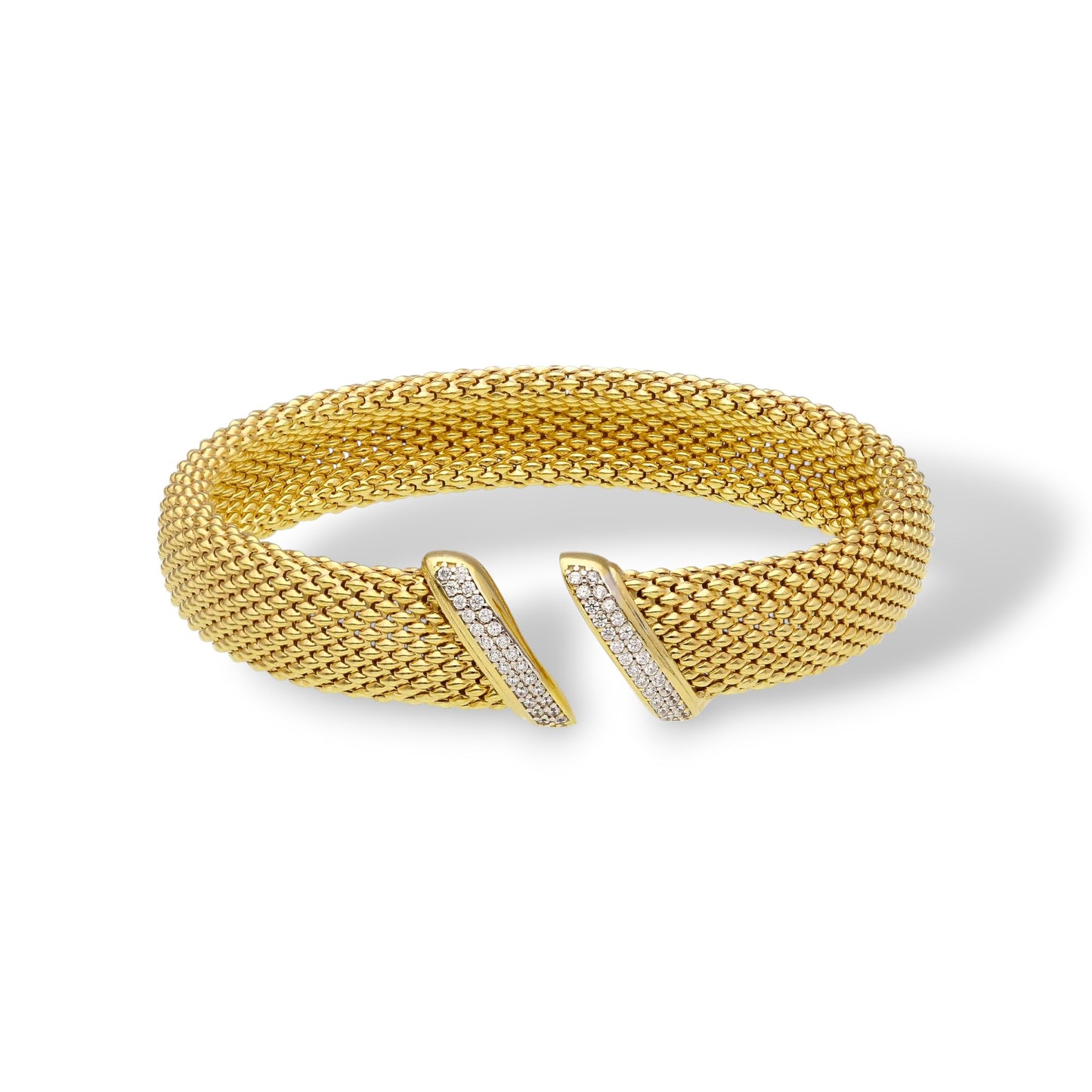 Bracciale Bracciale in argento a fascia aperto maglia a chicco - Articolo con varianti - Gioielli Pavan