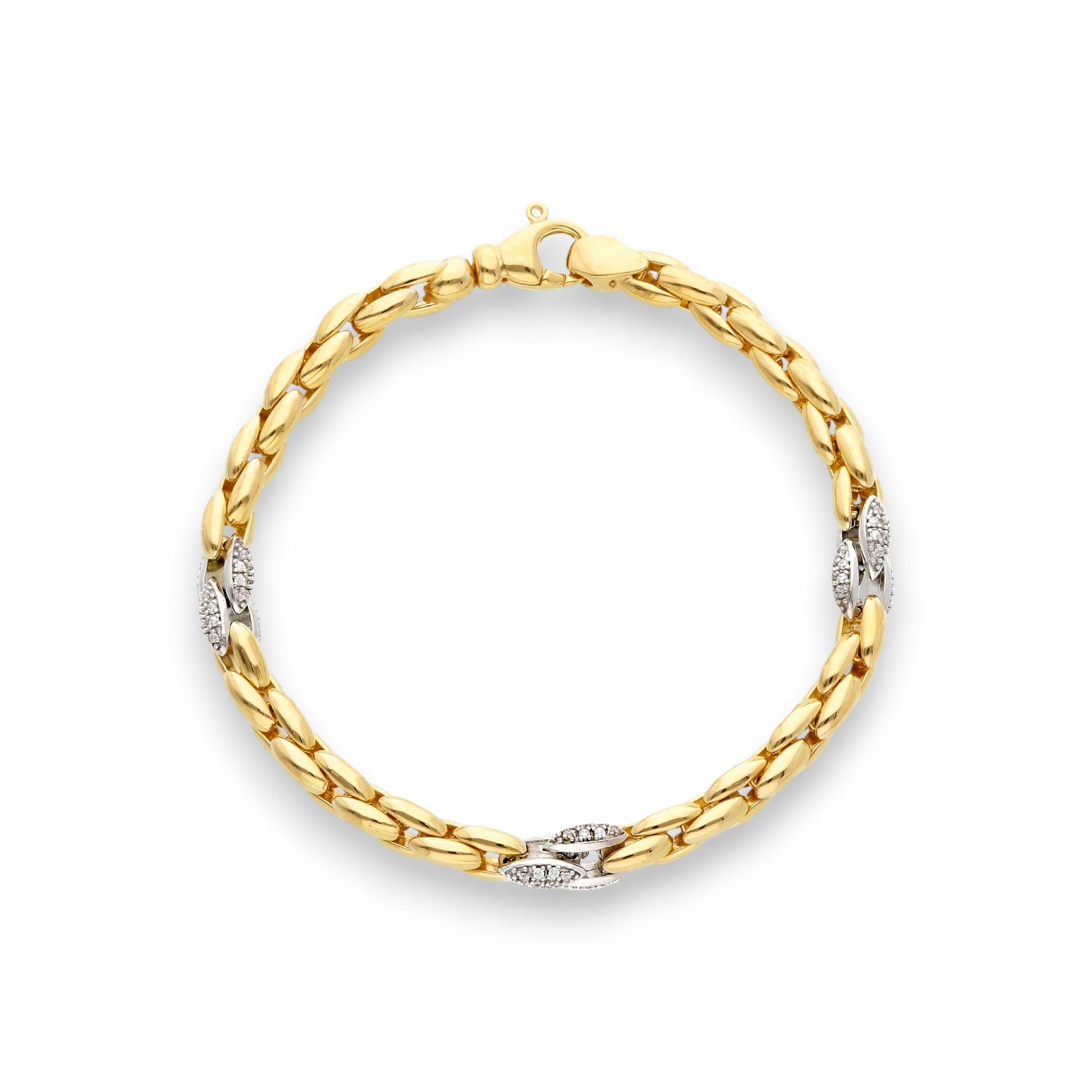 Bracciale Bracciale in argento maglia tubolare elementi ovali - Articolo con varianti - Gioielli Pavan