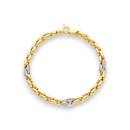 Bracciale Bracciale in argento maglia tubolare elementi ovali - Articolo con varianti - Gioielli Pavan