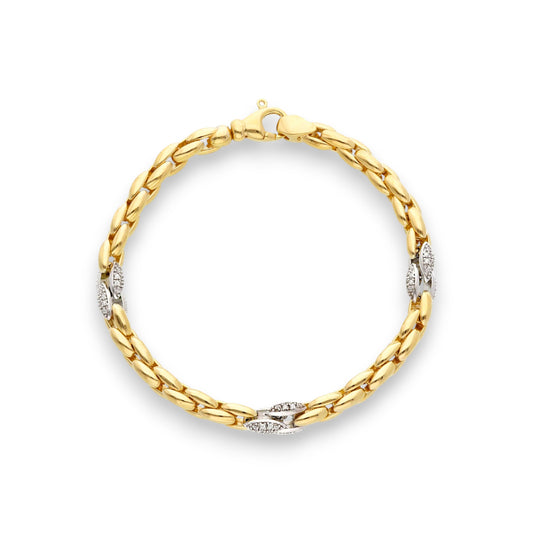 Bracciale Bracciale in argento maglia tubolare elementi ovali - Articolo con varianti - Gioielli Pavan