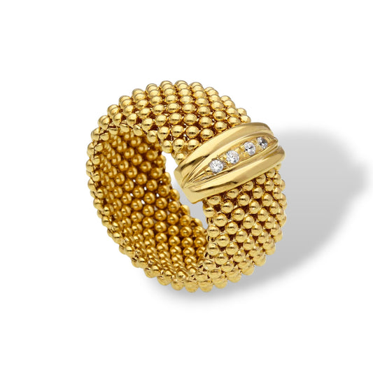 Anelli Anello fascia maglia chicco - Articolo con varianti - Gioielli Pavan