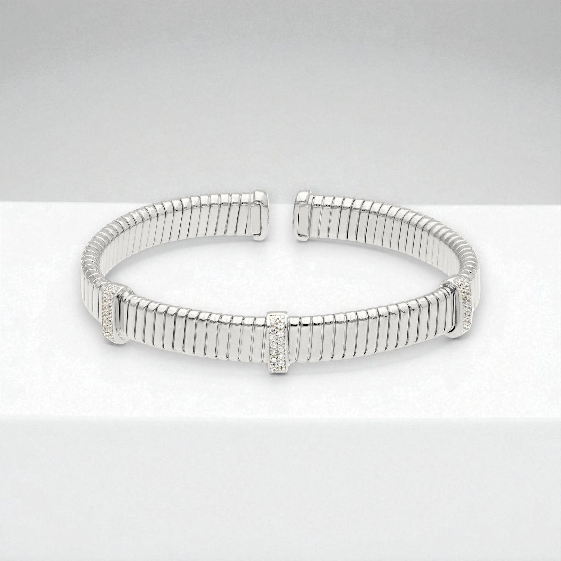 Bracciale Bracciale in argento maglia tubo gas semi rigido - Articolo con varianti - Gioielli Pavan
