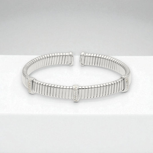 Bracciale Bracciale in argento maglia tubo gas semi rigido - Articolo con varianti - Gioielli Pavan