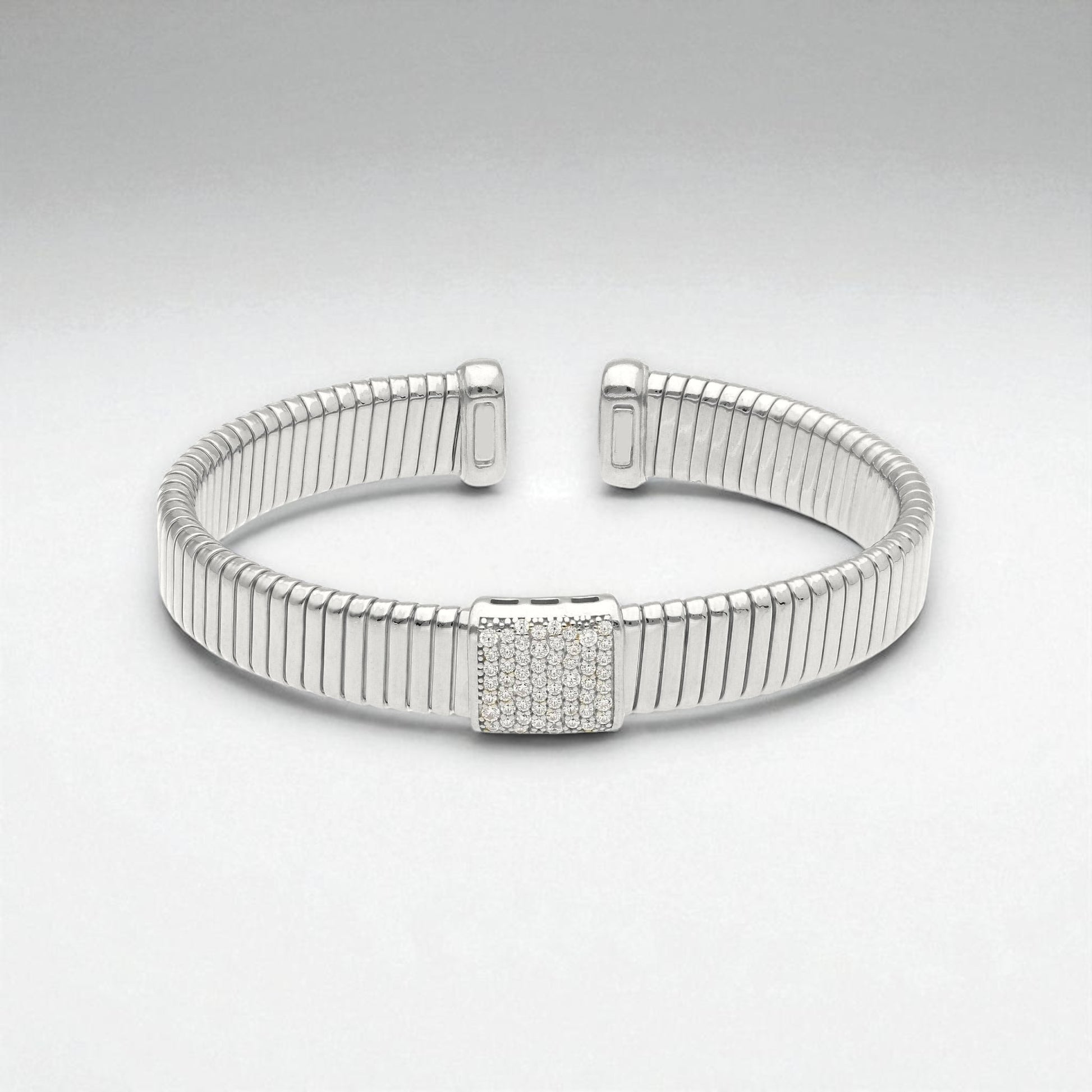 Bracciale Bracciale in argento maglia tubo gas semi rigido - Gioielli Pavan