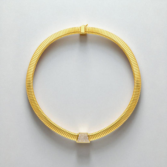 Girocollo Girocollo in argento maglia tubo gas semi rigido - Gioielli Pavan