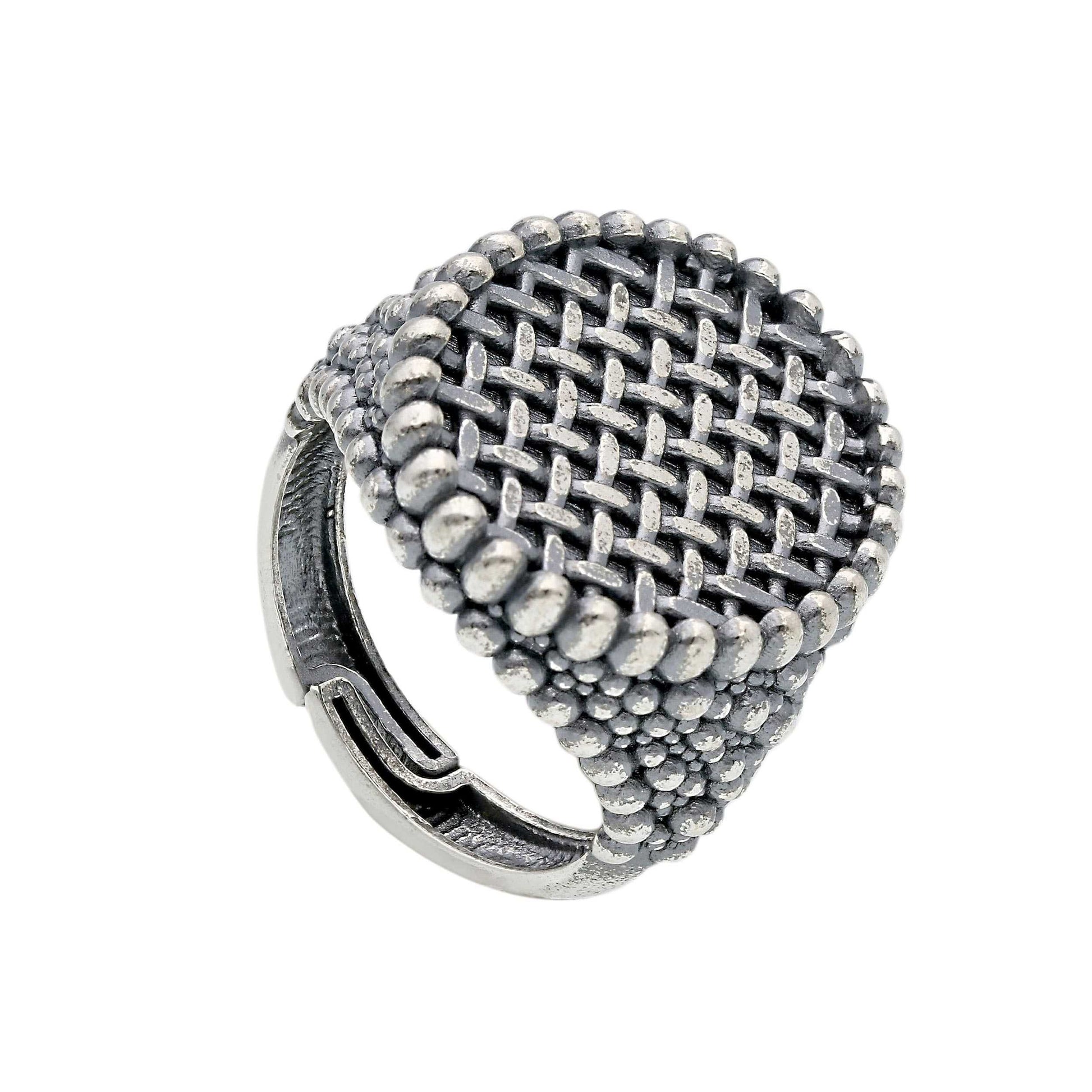 Anello Anello in argento 925 chevalier con dettagli intrecciati - Gioielli Pavan