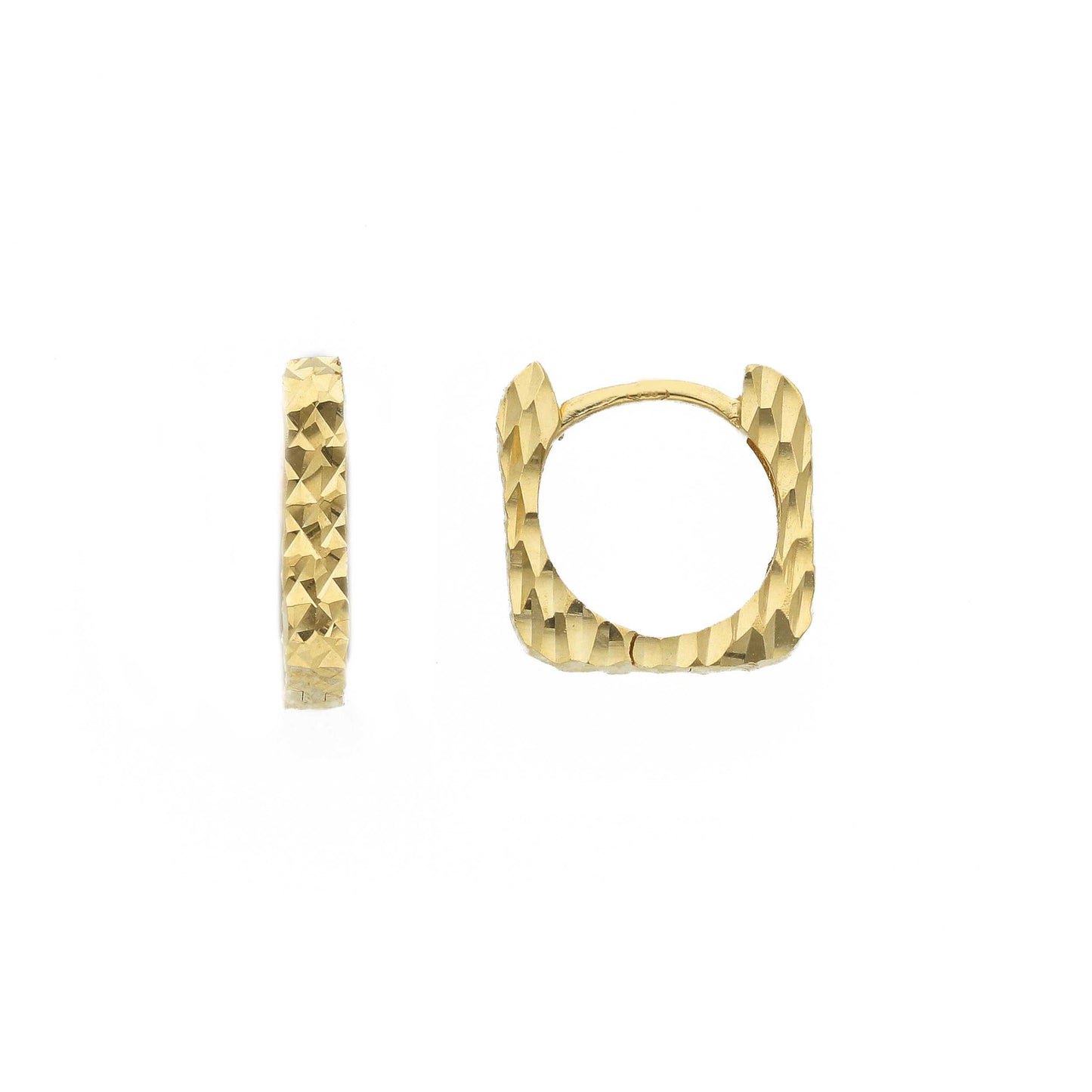 Orecchini Orecchini in oro a scattino lavorazione diamantata - Gioielli Pavan