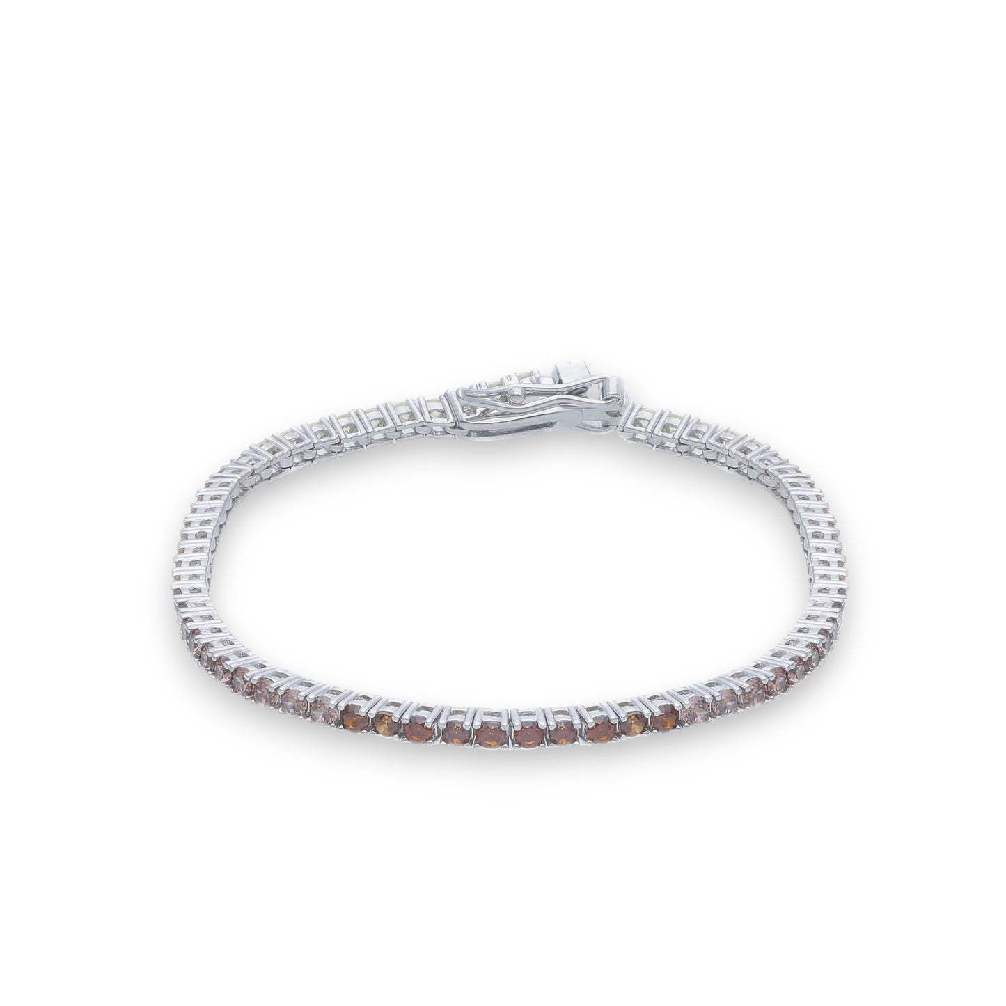 Bracciale Bracciale tennis in argento con zirconi brown - Gioielli Pavan
