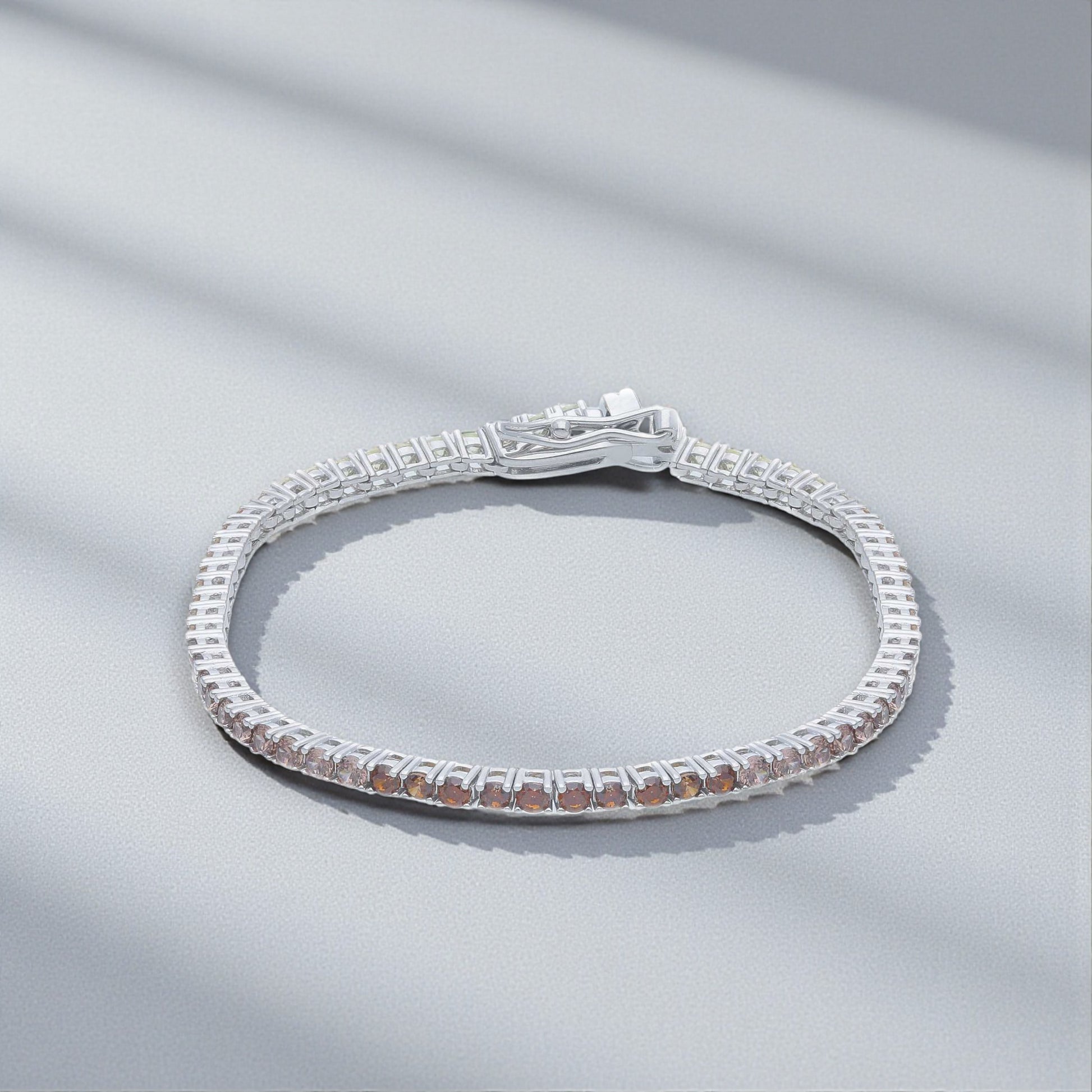 Bracciale Bracciale tennis in argento con zirconi brown - Gioielli Pavan