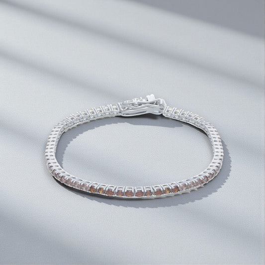 Bracciale Bracciale tennis in argento con zirconi brown - Gioielli Pavan