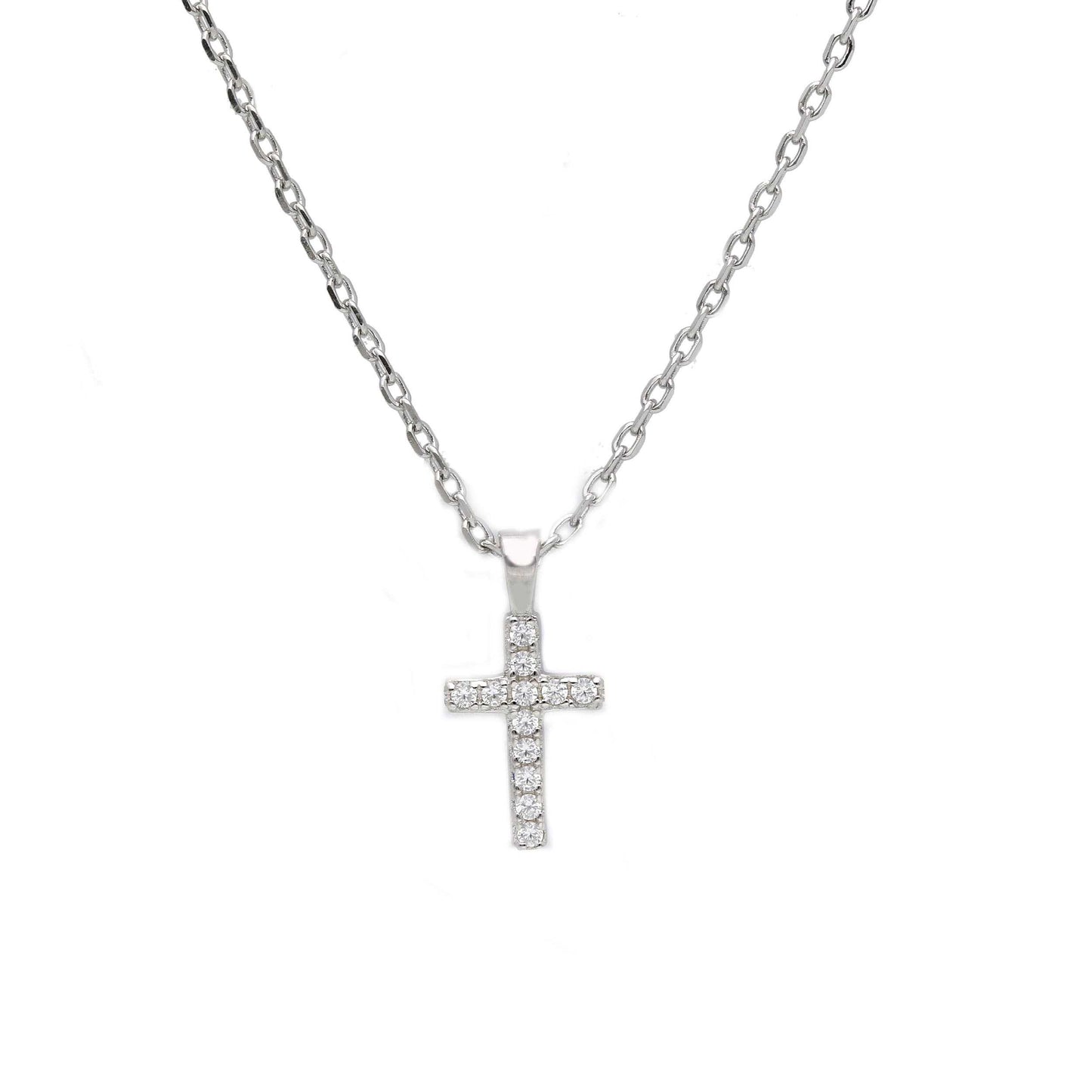 Girocollo Girocollo Argento 925 con Croce e Zirconi Colorati - Gioielli Pavan