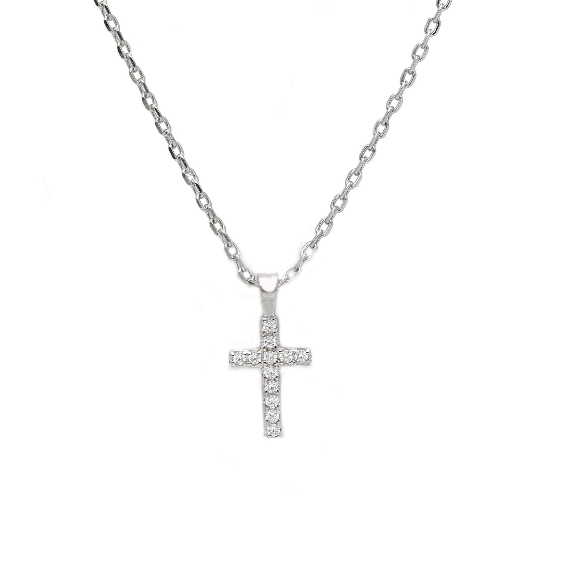 Girocollo Girocollo Argento 925 con Croce e Zirconi Colorati - Gioielli Pavan