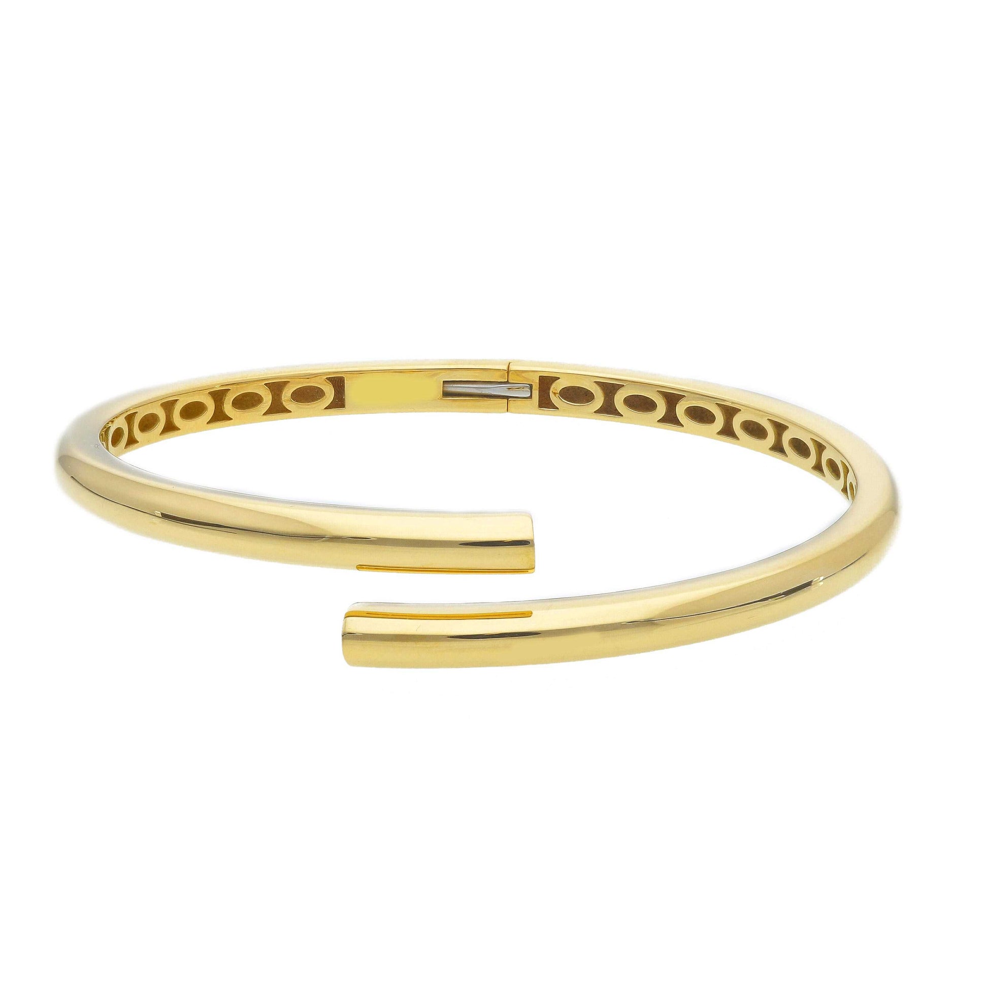 Orecchini Bracciale in oro a schiava geometrico con apertura a molla - Gioielli Pavan