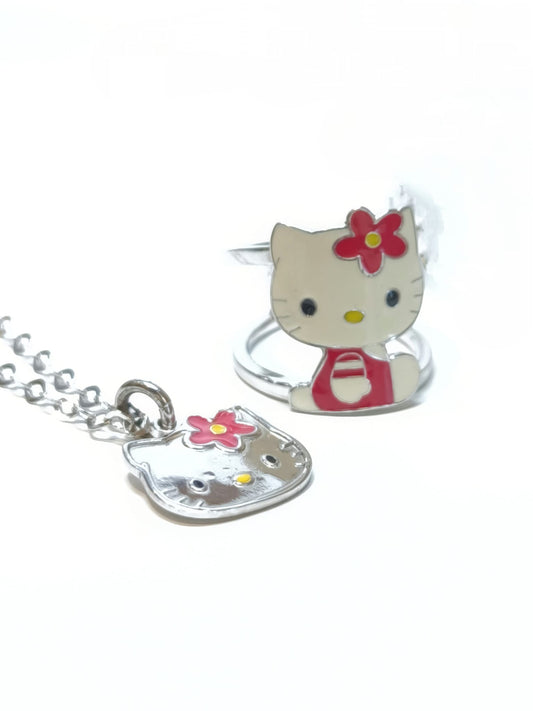 Hello Kitty Hawaii silver set