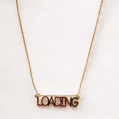 Girocollo Girocollo scritta Loading argento dorato rosa - Gioielli Pavan