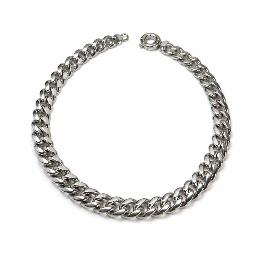 Collana-argento-925-massiccio-maglia-cubana-artigianale Gioielli Pavan Monza centro e Sovico