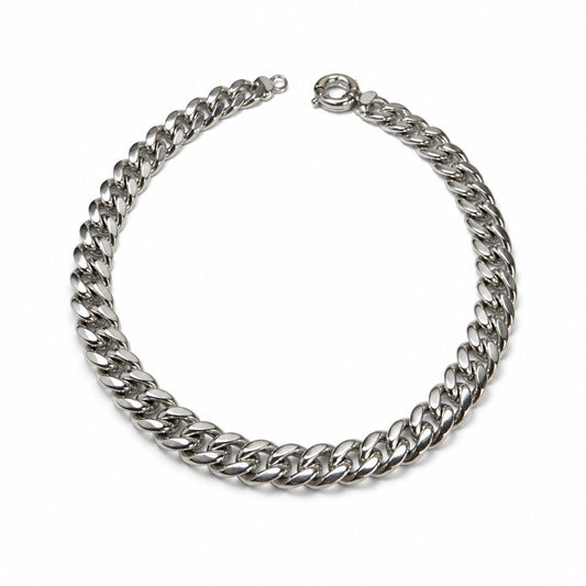 Girocollo Collana in Argento 925 Massiccio | Maglia Cubana - Gioielli Pavan