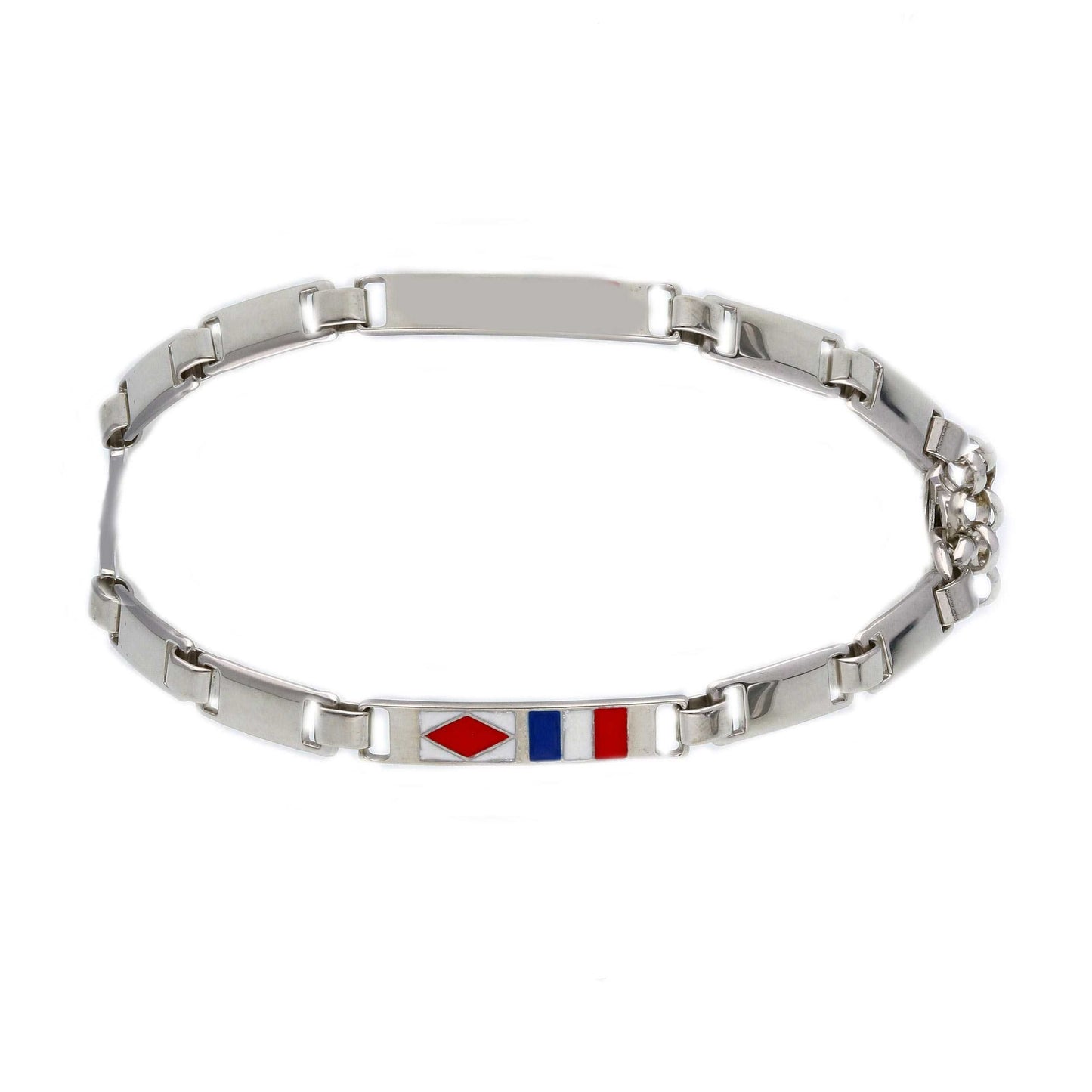 Bracciale Bracciale in Argento 925 con Bandiere Nautiche - Gioielli Pavan