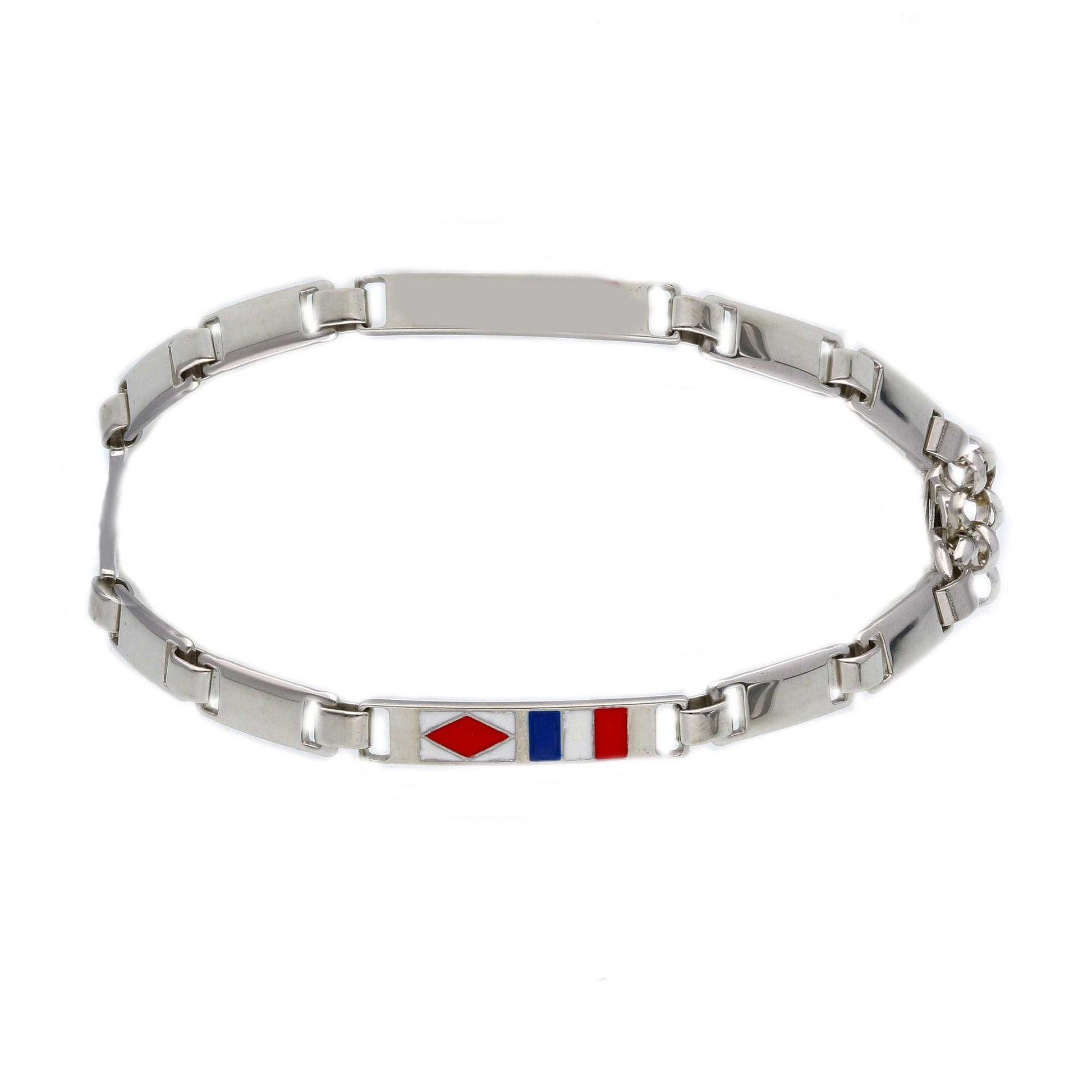 Bracciale Bracciale in Argento 925 con Bandiere Nautiche - Gioielli Pavan