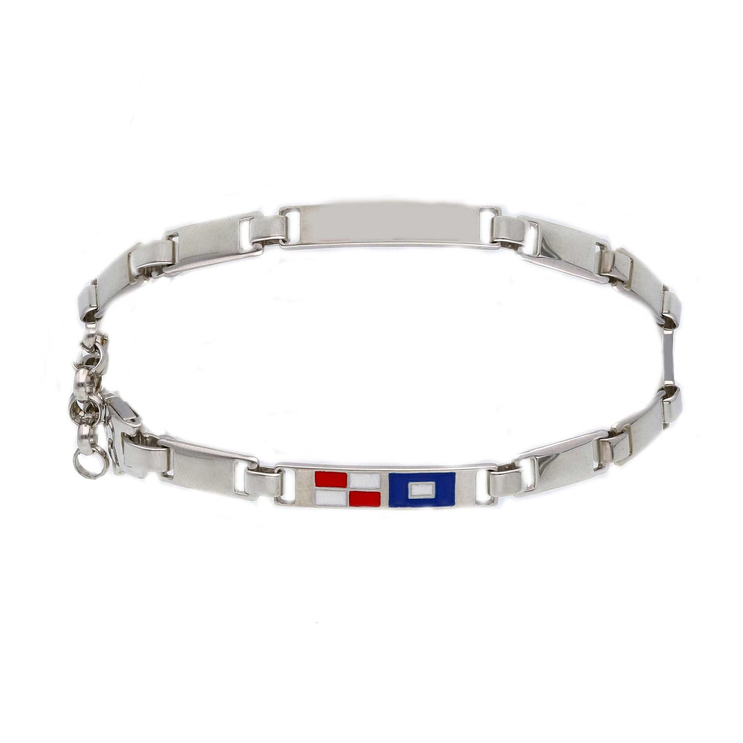 Bracciale Bracciale in Argento 925 con Bandiere Nautiche - Gioielli Pavan