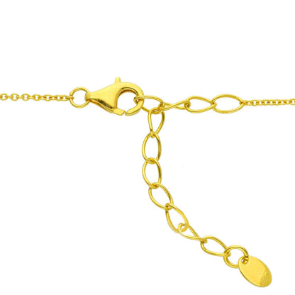 Collana girocollo punto luce in argento 925 dorato con zirconia cubica - Gioielli Pavan