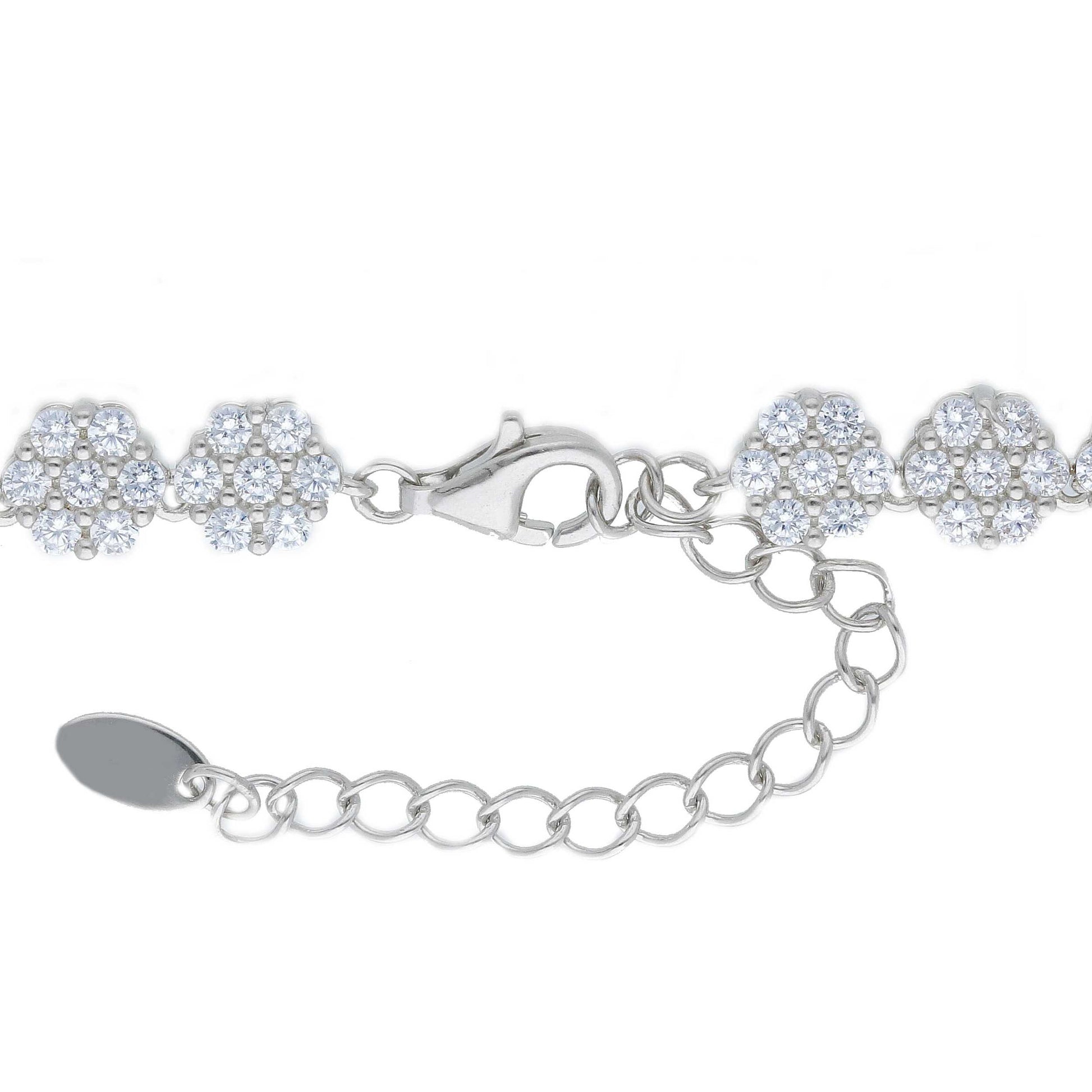 Girocollo Girocollo in argento tennis con zirconi a pavé - Articolo con varianti - Gioielli Pavan