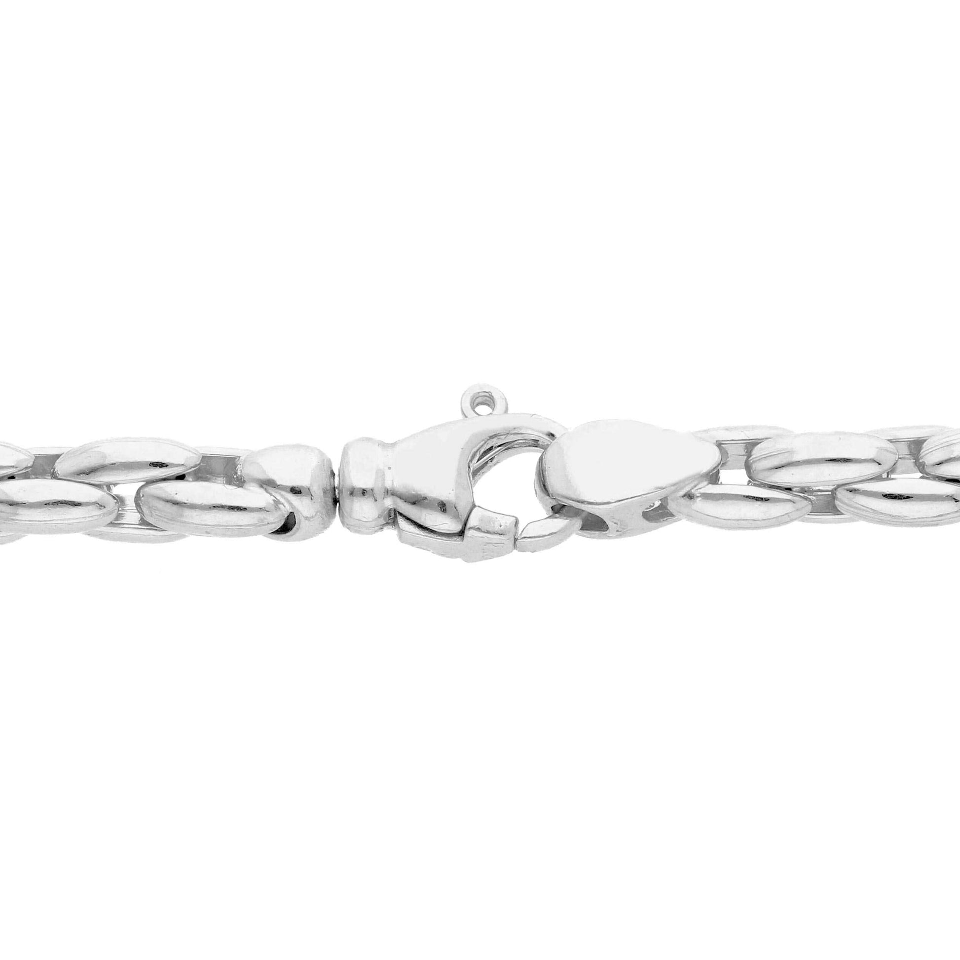 Girocollo Girocollo in argento maglia tubolare elementi ovali con zirconi - Articolo con varianti - Gioielli Pavan