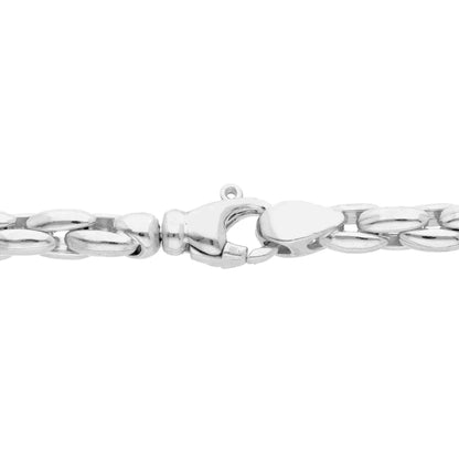 Girocollo Girocollo in argento maglia tubolare elementi ovali con zirconi - Articolo con varianti - Gioielli Pavan