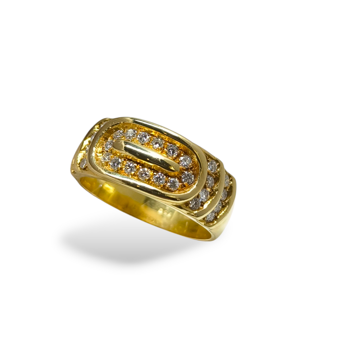 Anello Anello in oro a fascia con diamanti - Gioielli Pavan