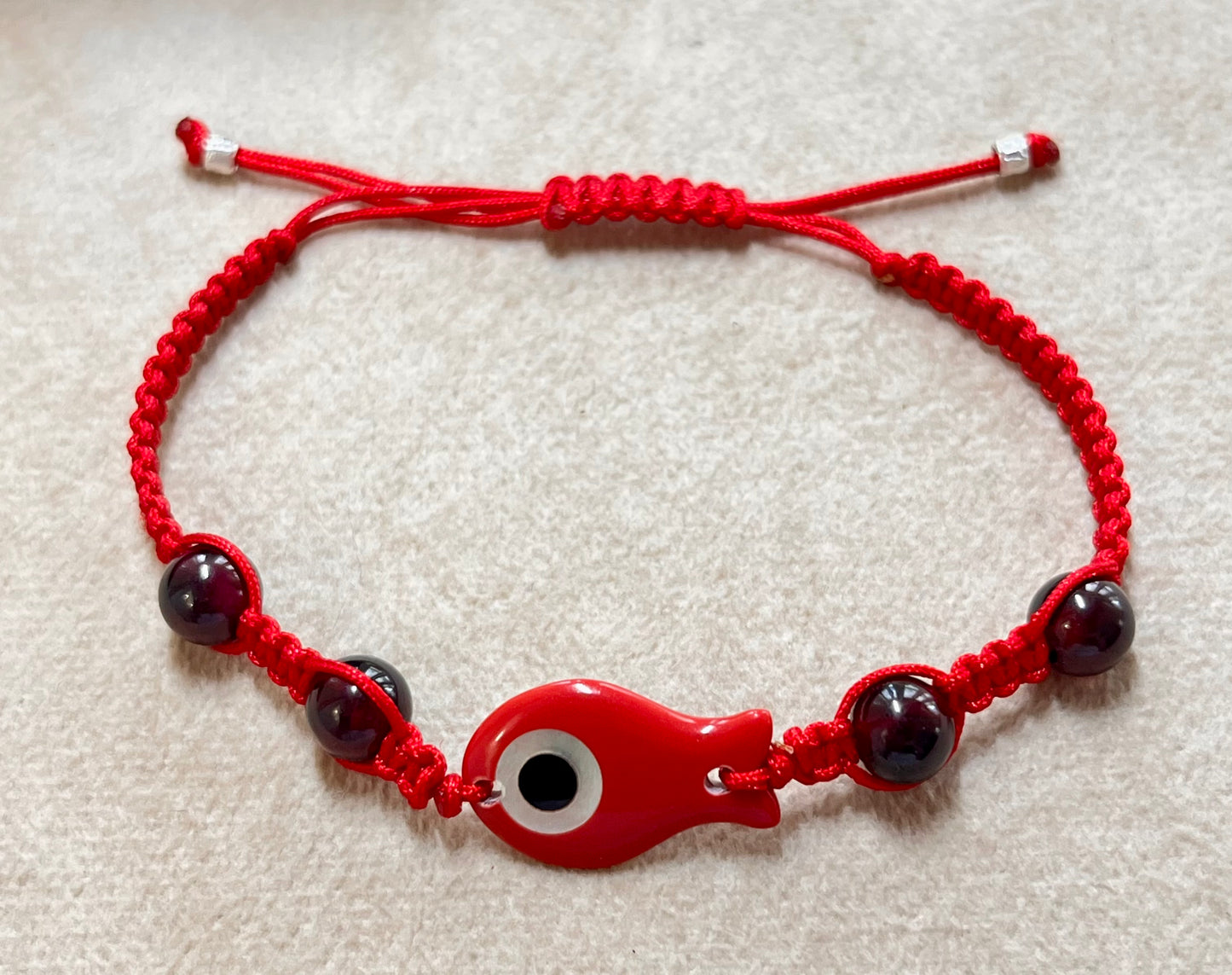 Bracciale Bracciale Sagola con Pesciolino e Occhio Turco in Argento 925 - Gioielli Pavan