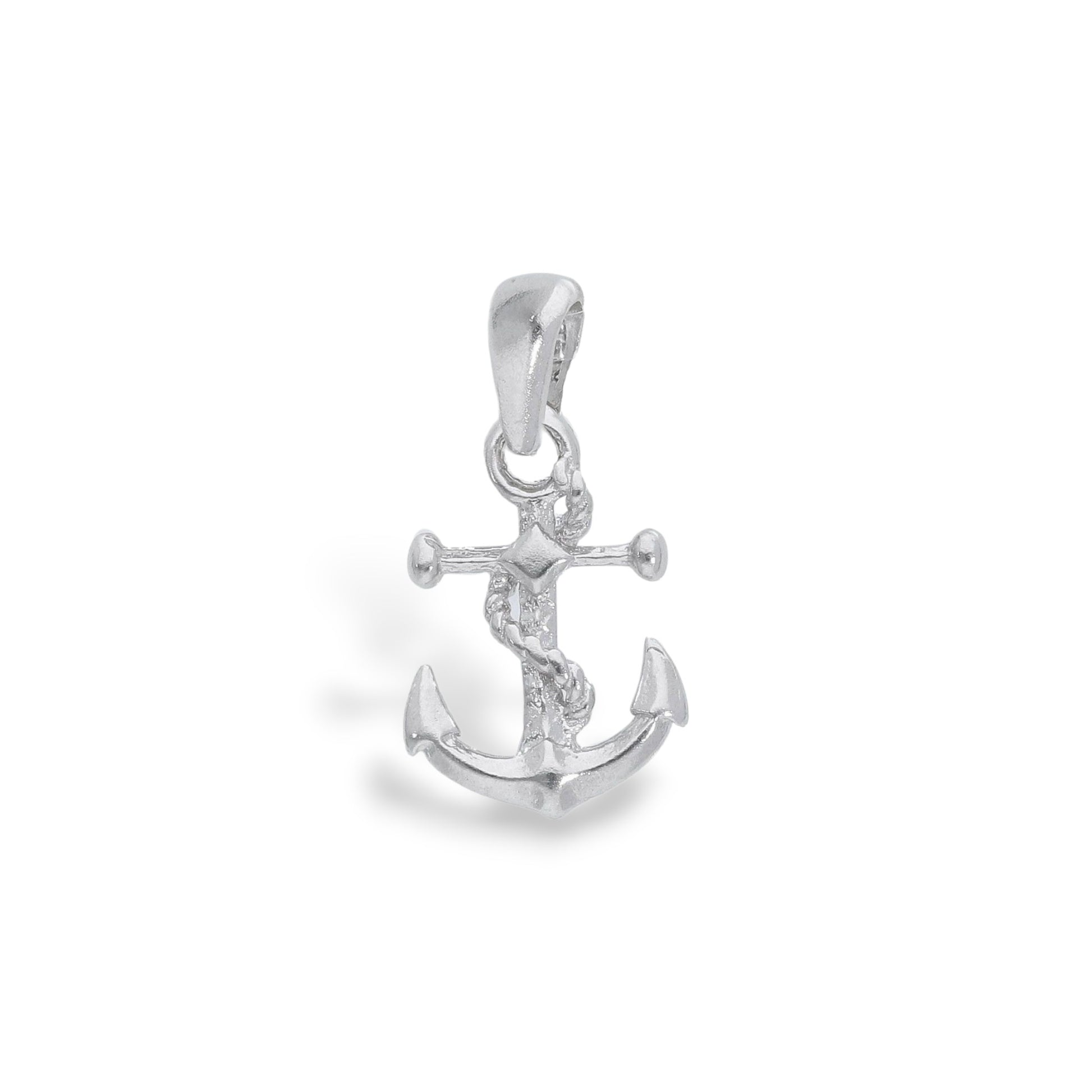 Ciondoli e pendenti Ciondolo in argento Ancora con corda nautica - Gioielli Pavan