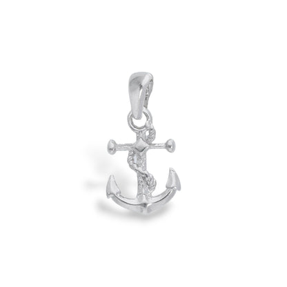Ciondoli e pendenti Ciondolo in argento Ancora con corda nautica - Gioielli Pavan