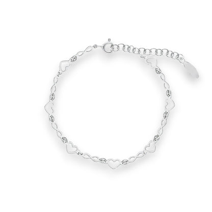 Bracciale Bracciale in argento con cuori e infiniti traforati - Articolo con varianti - Gioielli Pavan