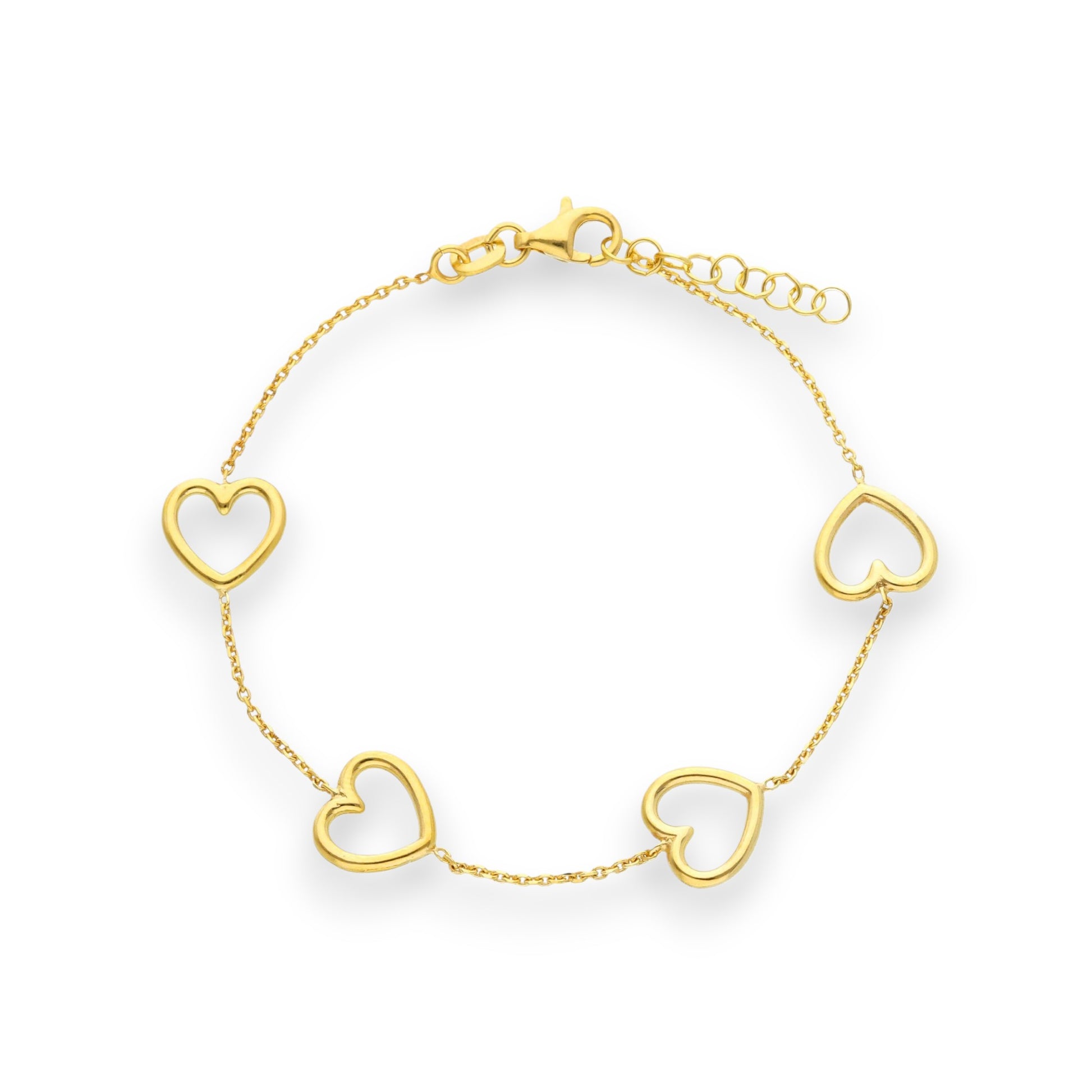 Bracciale Bracciale in argento con cuori traforati - Gioielli Pavan