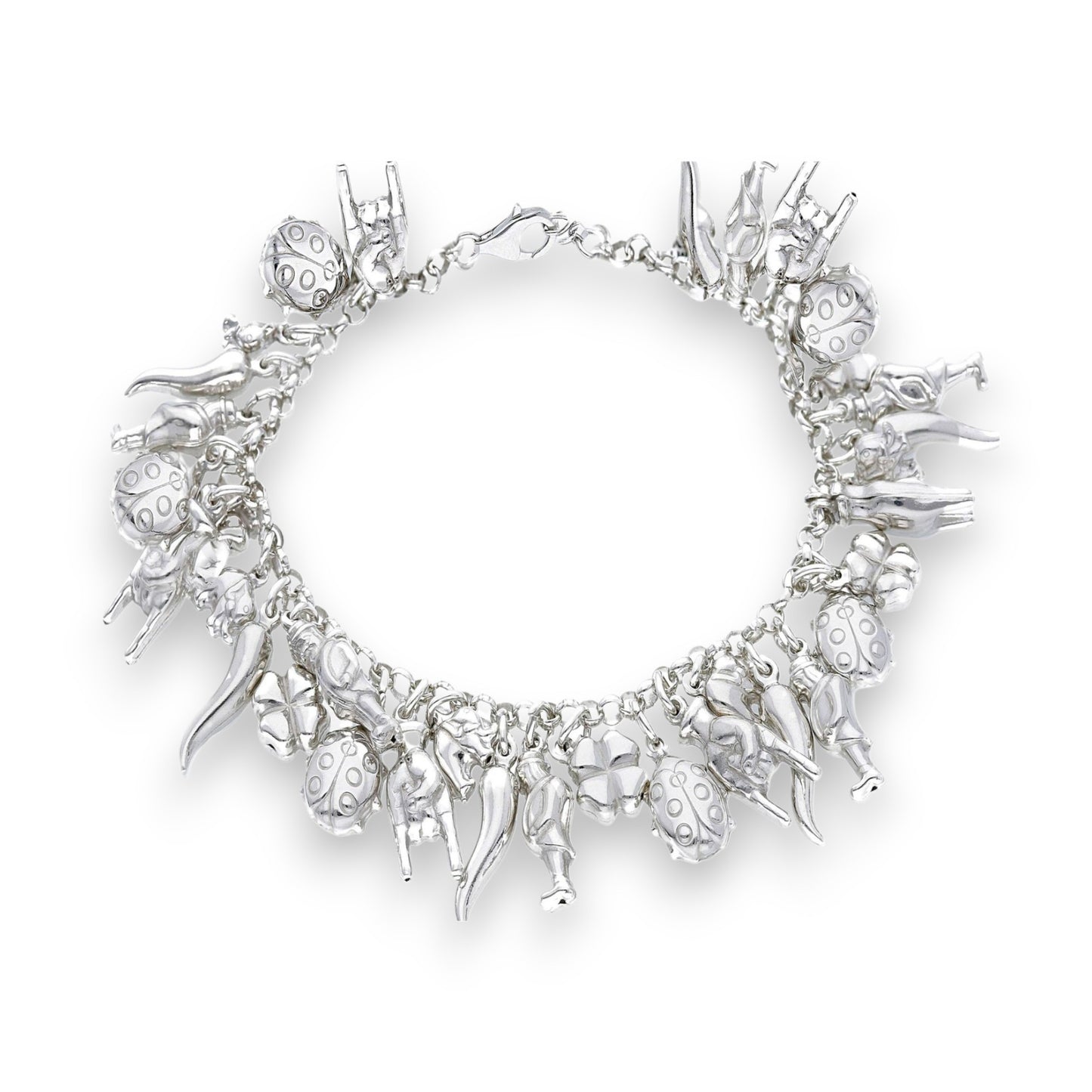 Bracciale Bracciali in argento con charms pendenti - Articolo con varianti - Gioielli Pavan