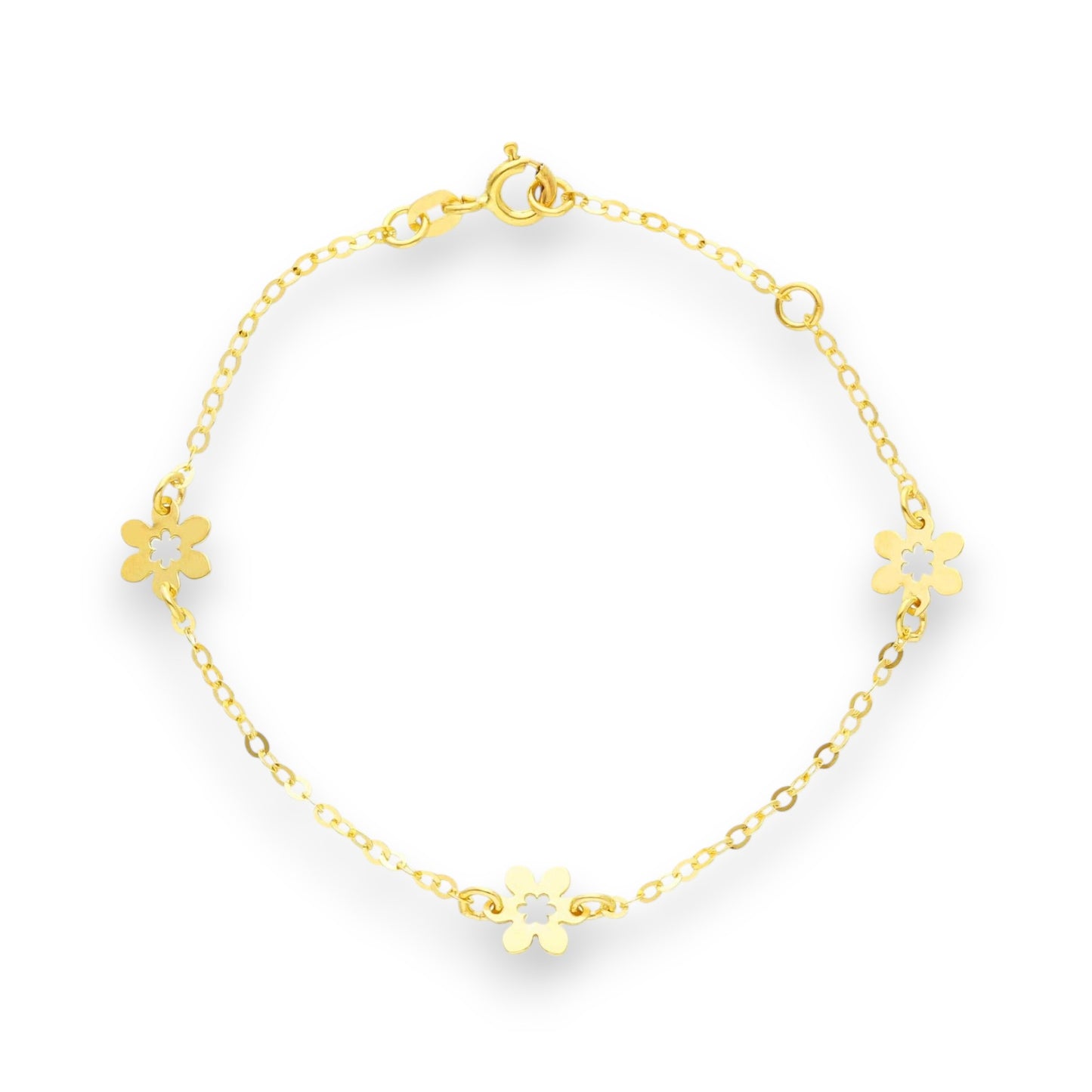 Bracciale Bracciale in oro con Fiori alternati - Gioielli Pavan